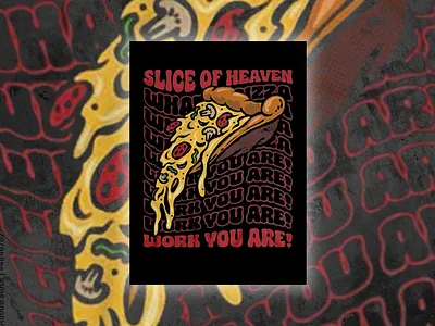 Pizza t-shirt Design branding custom t shirt custom tshirt design illustration pizza pizza tshirt retro t shirt t shirt design tshirt typography typography t shirt design