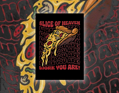 Pizza t-shirt Design branding custom t shirt custom tshirt design illustration pizza pizza tshirt retro t shirt t shirt design tshirt typography typography t shirt design