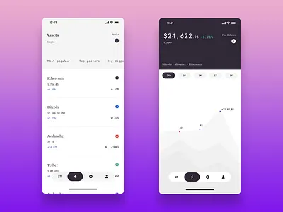NANCE app banking fintech interaction ios mobile ui ux