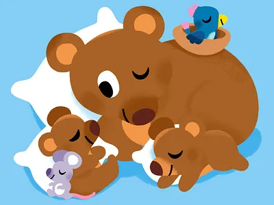 🐻 🐭 🐦 animal animals art bear bird book cute illustration illustrator mouse toddler