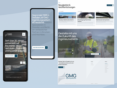 Industrial B2B, Civil Engineering and Infrastructure b2b bridges civil construction corporate design engineering figma ui ux web webdesign website