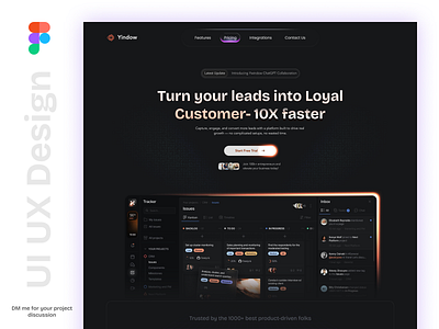 Landing Page UI UX Design | Web Design business high converting home page uiux landing page landing page design landing page ui ux design trendy design trendy ui ux design ui ux design ui ux designer user interface web designer website website designer