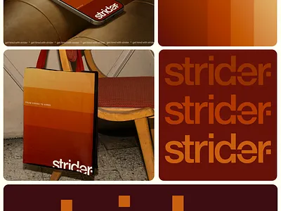 Strider Branding 3d animation branding graphic design logo motion graphics ui