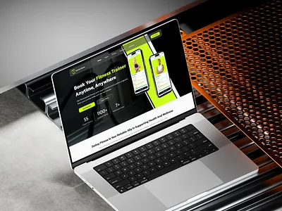 Landing page for online fitness trainer booking graphic design landing page ui ux web design