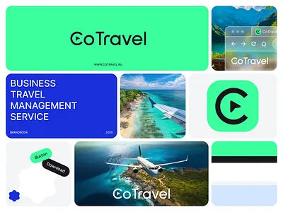 CoTravel concierge service branding clean design flat illustration logo minimal simple ui ux