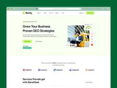 SEO & Digital Marketing Agency Website UI Design agency website business website clean ui creative website dashboard ui digital marketing dribbble design figma design landing page marketing website minimal design modern design responsive design saas website seo agency ui design ux design ux inspiration web design web ui