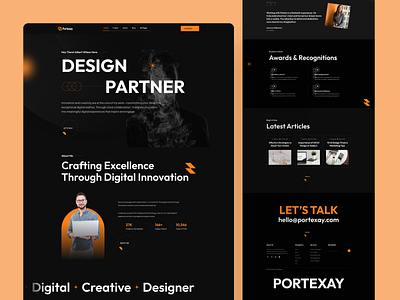Portexay – Creative design & Portfolio Website Design agencydesign branding cleandesign creativedesign darktheme designerportfolio designinspiration digitalagency figmadesign landingpage minimaldesign modernui personalbranding portfoliowebsite productdesign professionalui uidesign uxdesign visualdesign webdesign