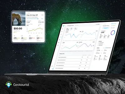 Geotourist Dashboard - UI/UX for Smart Travel Analytics analytics dashboard clean ui creative dashboard dashboard design data platform data visualization experience design geo dashboard interactive design map ui mobile app design product design smart interface tourism platform travel analytics travel app ui design ux design web dashboard