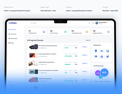 LMS Platform Design education lms products design ui ux