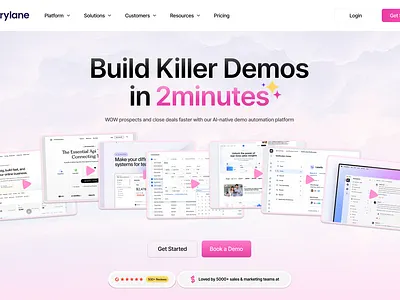Product Demo App - Landing Page Redesign graphic design landing page motion graphics product saas ui ui design
