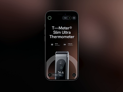 T—Meter® • Mobile Website Animation animation design healthtech hero homepage landing page medicine motion moyra product thermometer ui ux webdesigner webdevelopment website