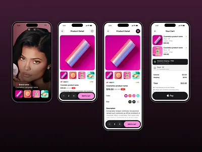 Mobile Ecommerce Ads App ecommerce products ui