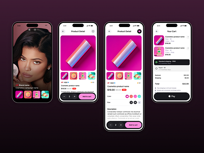 Mobile Ecommerce Ads App ecommerce products ui