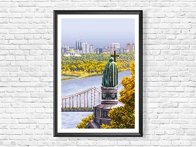 Pixel Art Kyiv 16bit 8bit dnipro enviroment illustration kyiv pixel art pixelart pixelartkyiv pixelartukraine pixelkyiv pixelukraine ukraine volodymyr volodymyrskahill ドット絵
