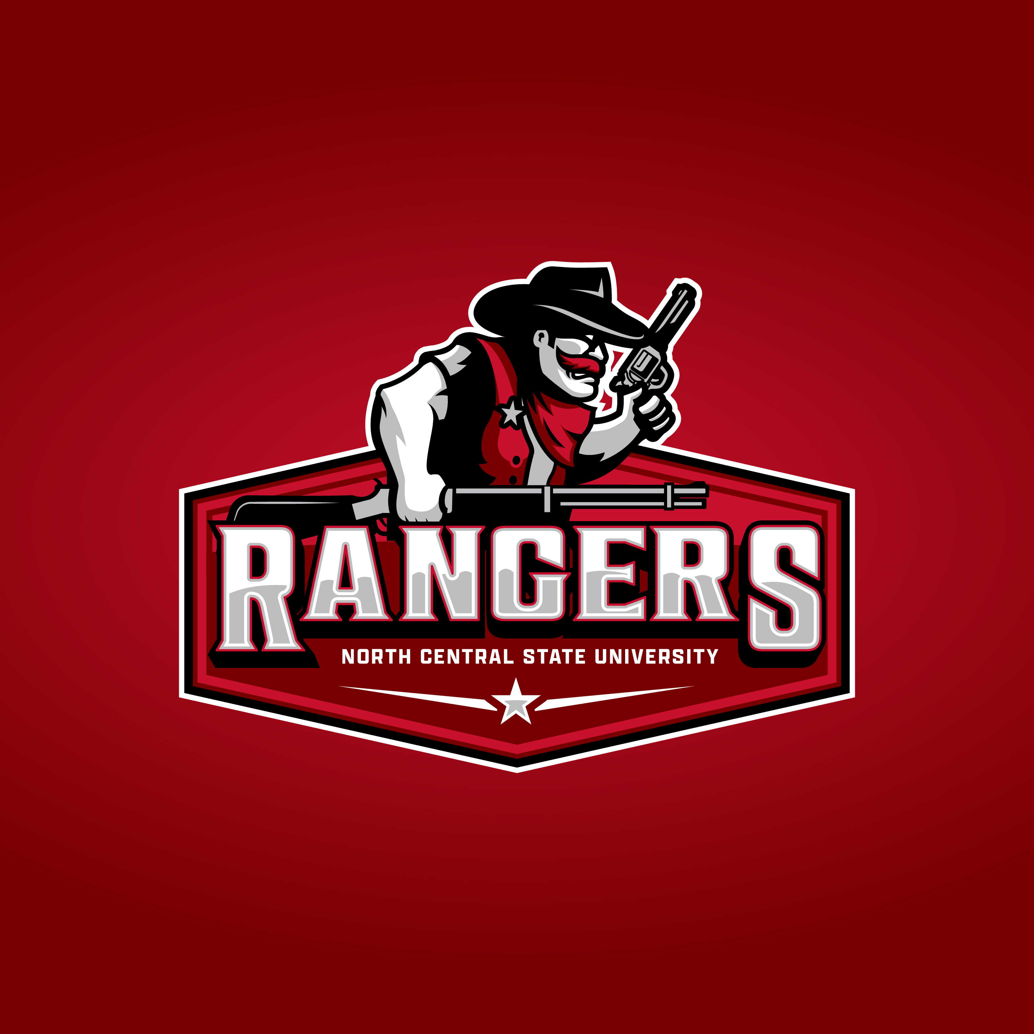 Rangers University Mascot Logo character character design cowboy design football graphic design illustration illustrator logo mascot mascot design mascot logo sport brand sports logo typography vector