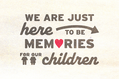 Memories for our Children children interstellar memories quote retro rough texture vintage