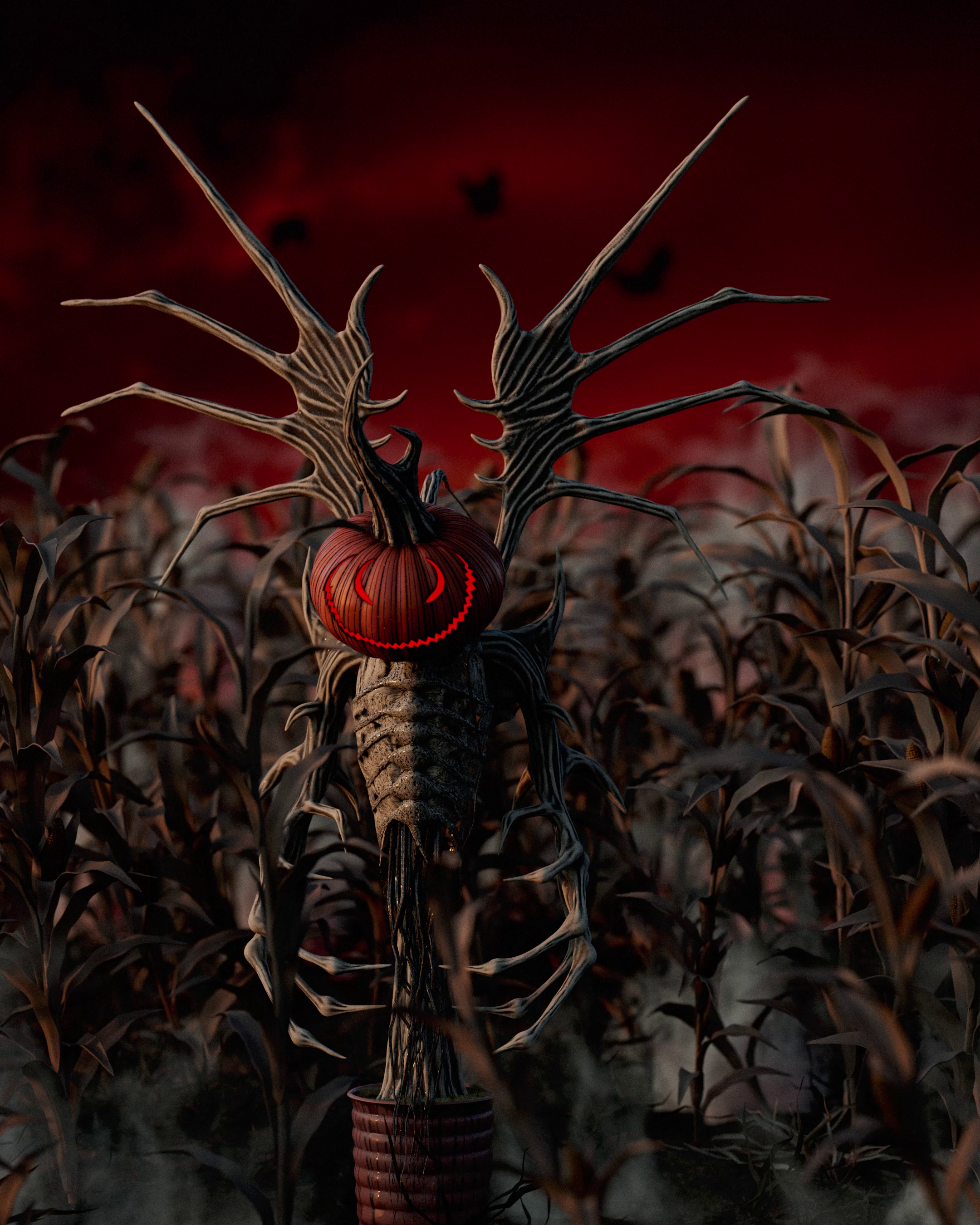 Example of 3D Character Modeling And Render