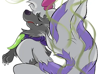 smelly… animal art fanart feral pokemon poochyena