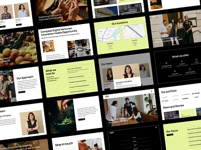 Web design and development for Compass Digital Ventures components ui uidesign ux uxdesign uxui uxuidesign web website