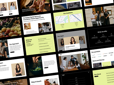 Web design and development for Compass Digital Ventures components ui uidesign ux uxdesign uxui uxuidesign web website