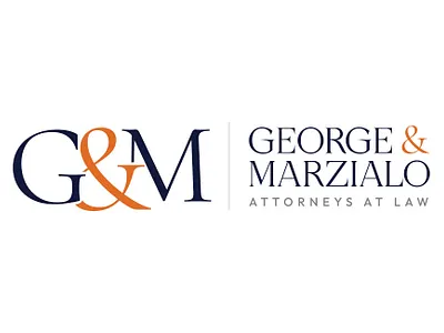 George & Marzialo Logo Design branding graphic design law firm logo design law firm web design law firm website law firm website design logo