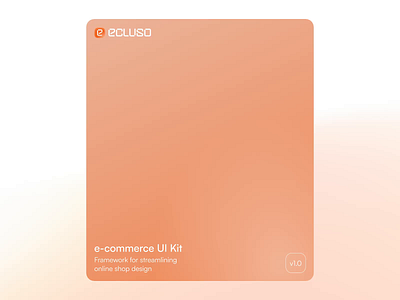 ecluso UI Kit - product card animation animation card cart clean design design system e commerce ecommerce minimal motion motion graphics online shop orange price product card simple smooth ui ui kit