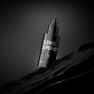 Cosmetics Product [ Day 5 ] 3d 3dart 3dartwork 3drender black blender cgi cosmeticdesign cosmetics cycles luxury minimal packaging product productdesign productrender productvisualization render rendering visualization