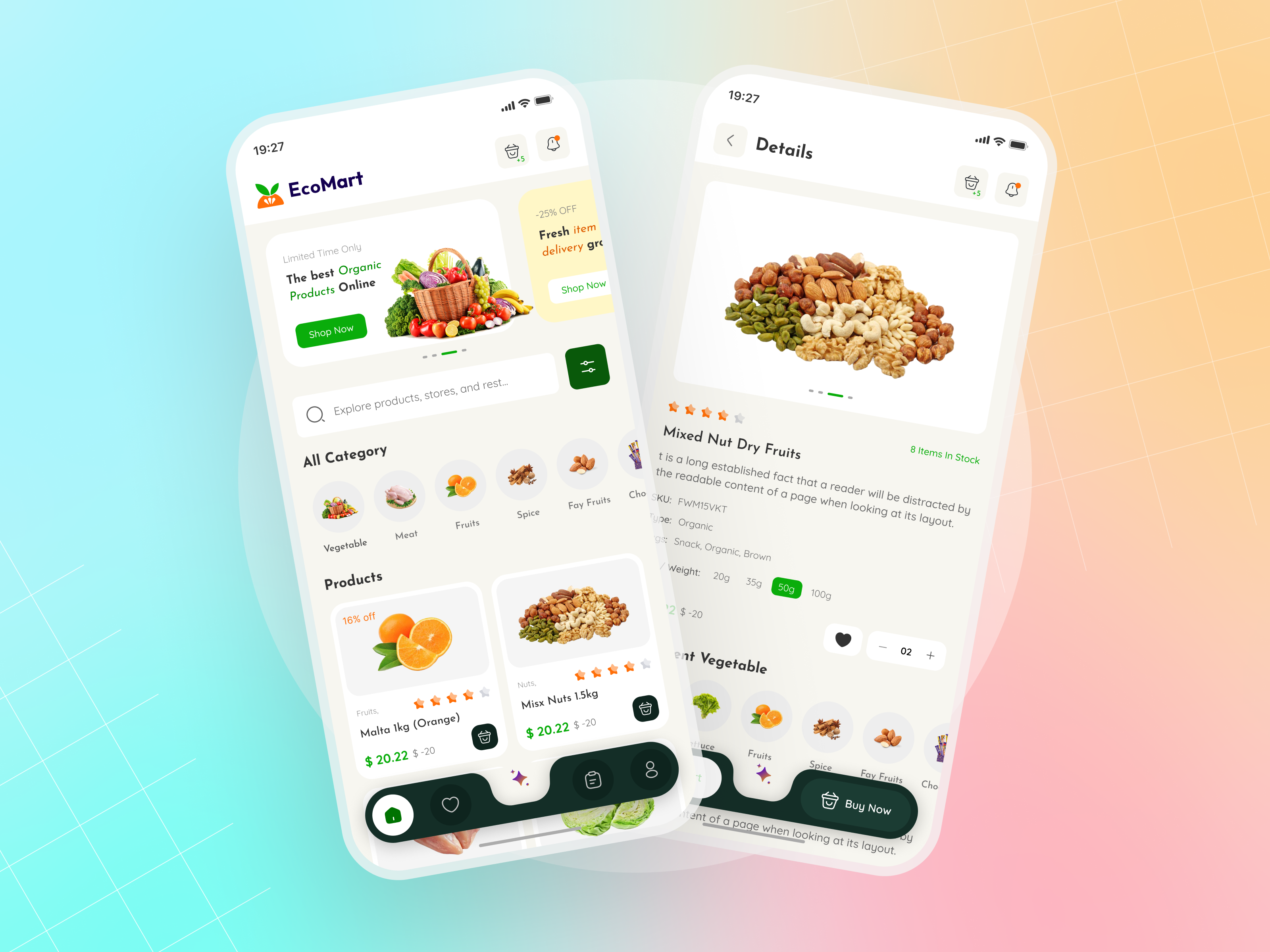 Ecomart - Ecommerce App✨UI designs.👌 app branding design ecommerce ecommerce app food app graphic design illustration landinpage tusharsharma69 ui ui design uiux design vector web design