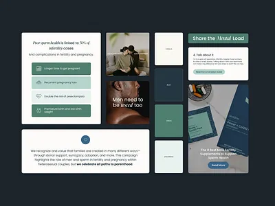 Creative direction and landing page design and development components ui uidesign ux uxdesign uxui uxuidesign web