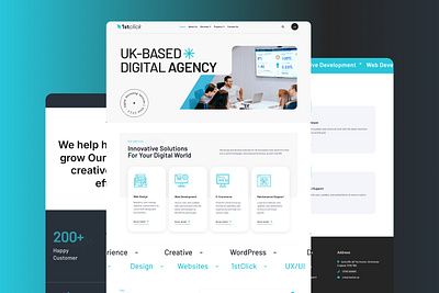 1st Click - Web Design & Development / WordPress brand branding design landing page mockups ux ui web design web development website wordpress