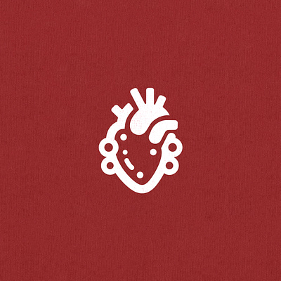 Mechanical heart branding design engine graphic design heart icon illustration logo logo design mechanic minimalist red vector
