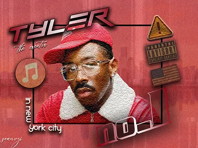 Tyler, the Creator 4K Poster branding graphic design