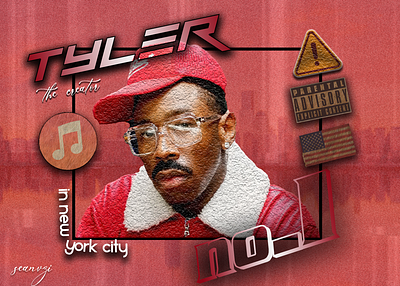 Tyler, the Creator 4K Poster branding graphic design