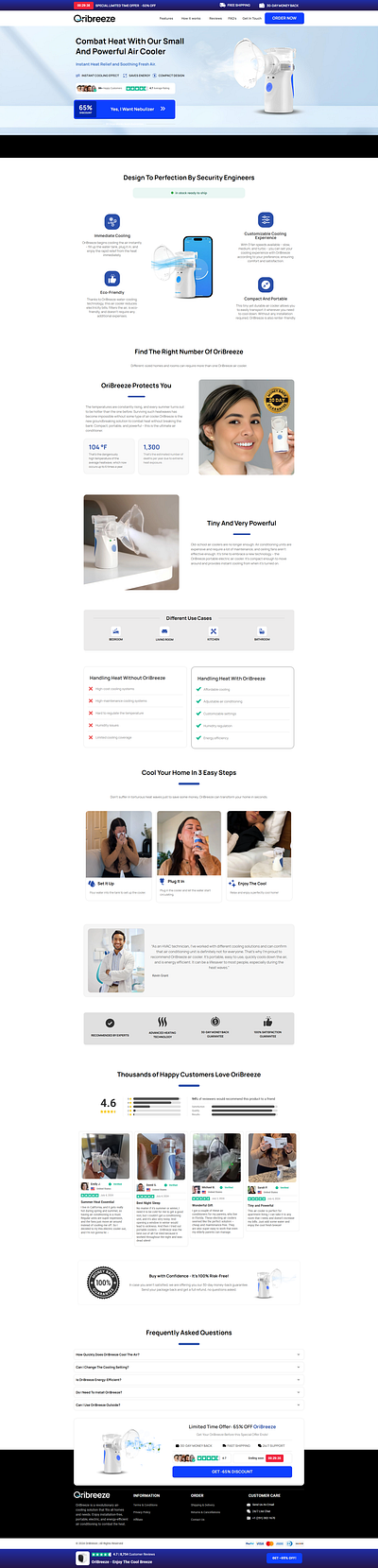 Nebulizer - Funnelish design designing funnel funnel funnelbuilder funnelish sales funnel sales page