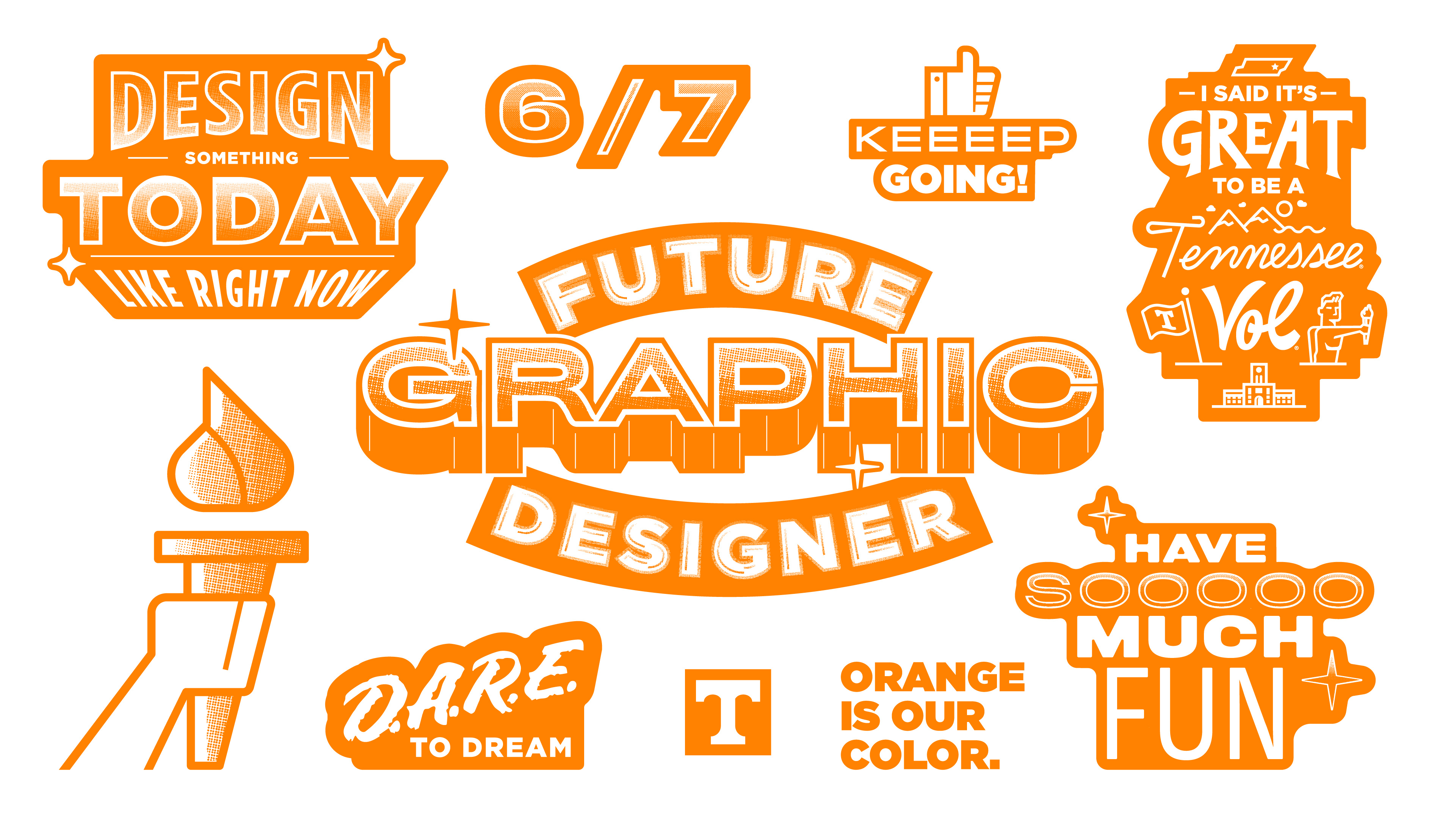 Example of Career Night Sticker Sheet