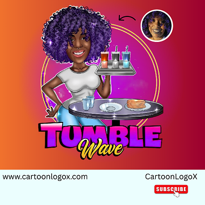 Tumble Wave Custom Cartoon Logo & Brand Identity | CartoonLogoX brand identity branding cartoon art cartoon logo creative studio custom logo design designx studio graphic design logo logo design logo design 2025 logo design portfolio modern logo vector art