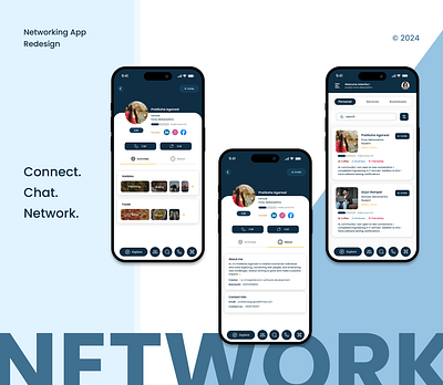 Networking App Redesign figma graphic design networking app product design redesign ui ux ux design