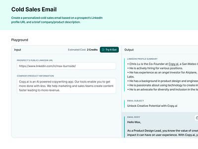 copy.ai Workflows Template Details ai app b2b copyai flat light mode preview saas sales simple template ui ux web workflows