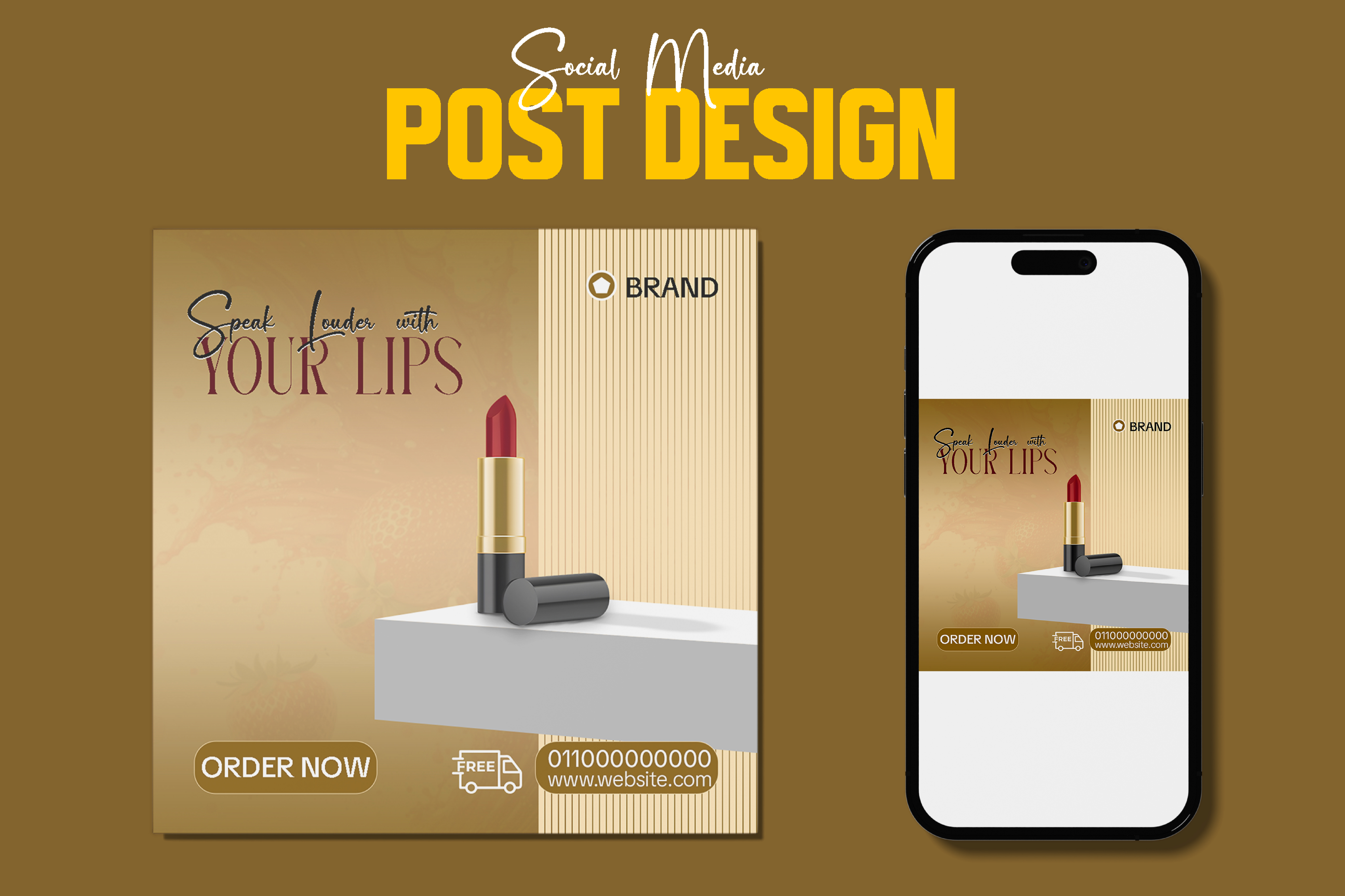 Example of Product  Social Media Post Design