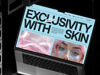 Biotech & Beauty – Editorial Skincare Landing Page Design animation app beauty biotech branding clean ui concept design design editorial design interface landing page minimal design pastel product design skincare ui ux web web design