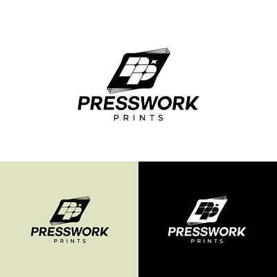 Pressworks Prints Logo art brand logo brand presence branding branding design branding kit brding design business logo creative logo designer designer work graphic design logo logo design logo maker minimal logo print logo professional logo unique logo