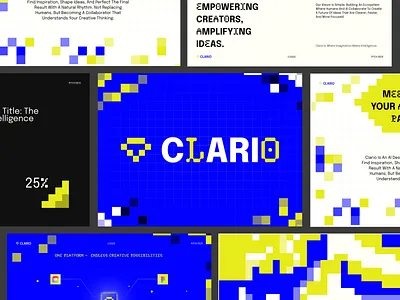 CLARIO - AI Co-Pilot Startup Pitch Deck Presentation Slides ads ai logo bold branding google slides graphic design icon investor deck marketing marketing slides modern motion graphics pitch deck presentation presentation deck professional sales deck startup startup logo visual identity