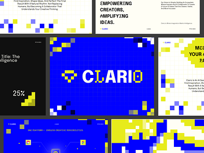 CLARIO - AI Co-Pilot Startup Pitch Deck Presentation Slides ads ai logo bold branding google slides graphic design icon investor deck marketing marketing slides modern motion graphics pitch deck presentation presentation deck professional sales deck startup startup logo visual identity