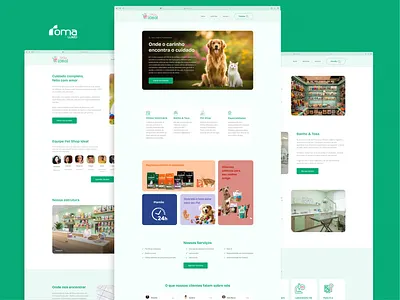 Institutional Pet Shop Website branding design elementor figma institutional website pet shop site ui web design website wordpress