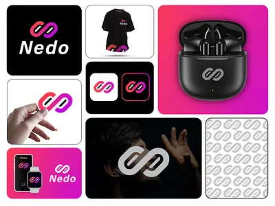 Nedo Modern Audio Tech Logo Design audio brand audio logo brand design branding design creative brand digital brand earbuds logo future tech innovation logo minimal design modern logo music brand music logo premium logo smart tech sound brand sound wave tech business tech logo wireless brand