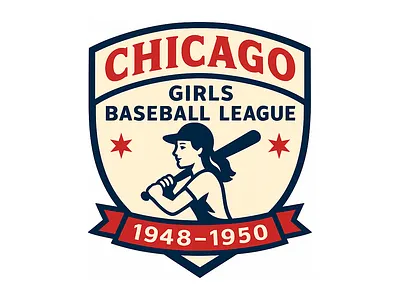 Logo Design - Chicago Girls Baseball League (1948-1950) branding graphic design logo