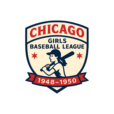 Logo Design - Chicago Girls Baseball League (1948-1950) branding graphic design logo