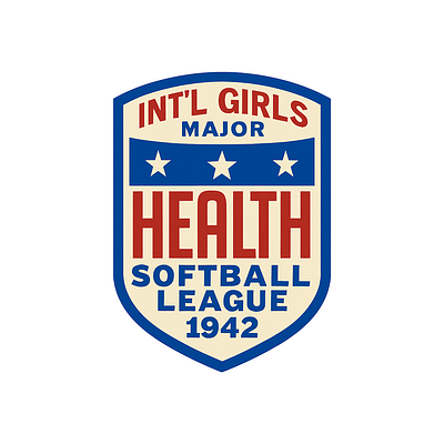 Logo Design - International Girls' Major Softball League (1942) branding graphic design logo