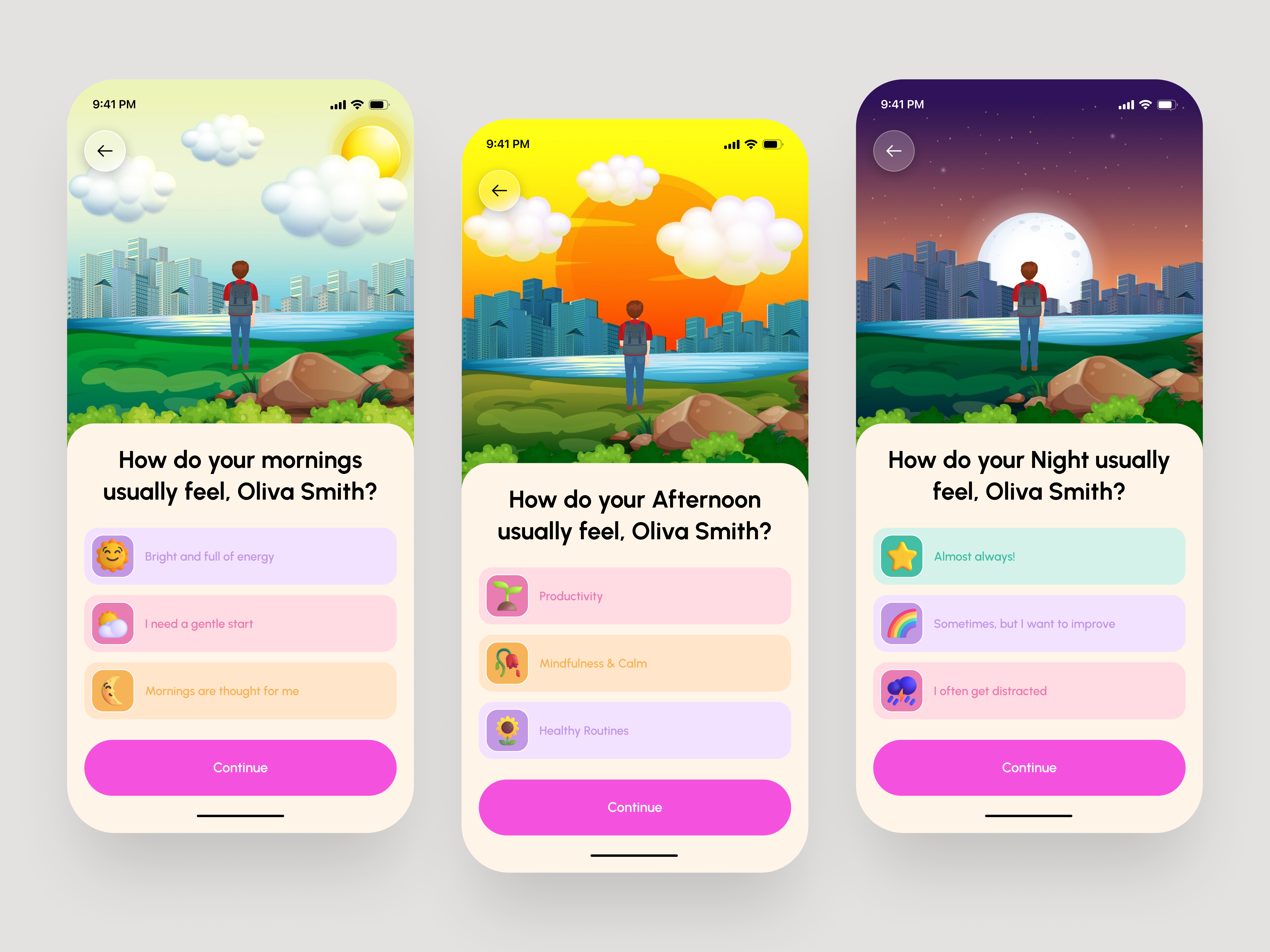 Daily Mood Tracker App | Emotional Wellness UI/UX Design 🌤️ app design daily mood dailyreflection emotional design healthy mind journaling app meditation app mindful design mindfulness app mobile app mood tracker mood tracker app self care app selfcare splash splash screen ui design wellbeing app wellness ui yoga app