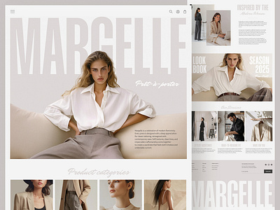 MARCLLE: Fashion E-Commerce Website Design business casual classic fashion clothing clothing store e commerce ecommerce ecommerce design elegant fashion fashion fashion store fashion website landing page minimalist design online shop online store shop ui shopping web design womens fashion womens wear